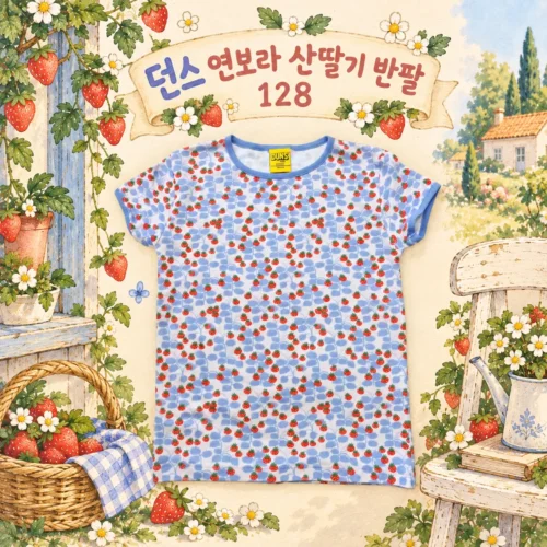 던스 연보라 산딸기 반팔 128